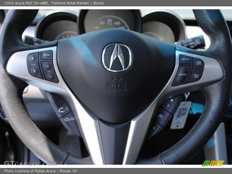 Polished Metal Metallic / Ebony 2009 Acura RDX SH-AWD
