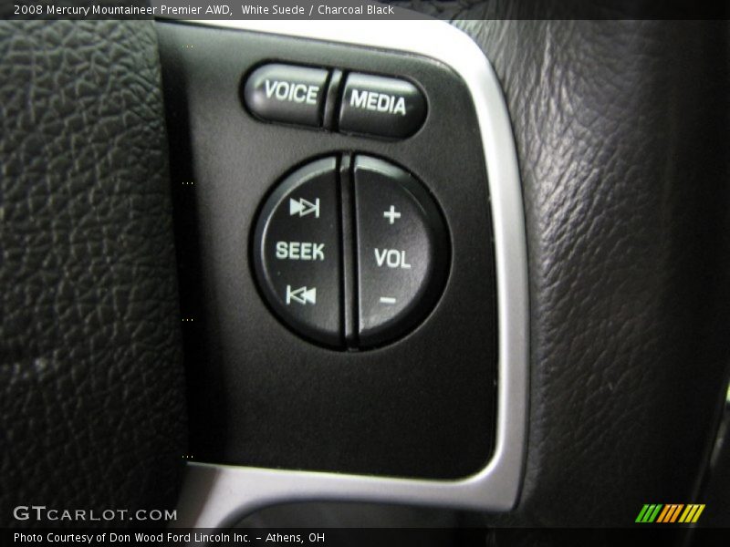 White Suede / Charcoal Black 2008 Mercury Mountaineer Premier AWD