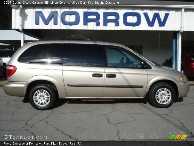 Linen Gold Metallic / Dark Khaki/Light Graystone 2005 Dodge Grand Caravan SE