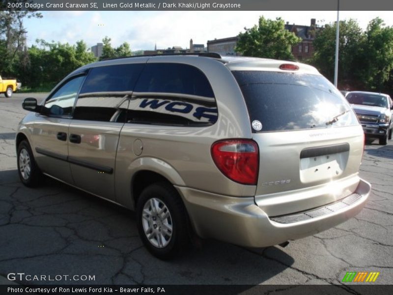 Linen Gold Metallic / Dark Khaki/Light Graystone 2005 Dodge Grand Caravan SE