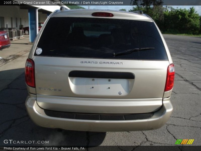 Linen Gold Metallic / Dark Khaki/Light Graystone 2005 Dodge Grand Caravan SE