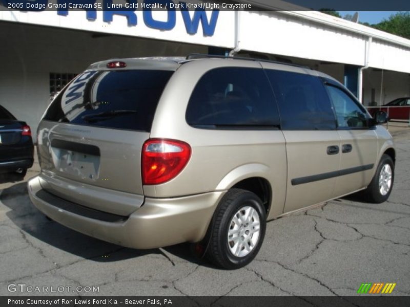 Linen Gold Metallic / Dark Khaki/Light Graystone 2005 Dodge Grand Caravan SE