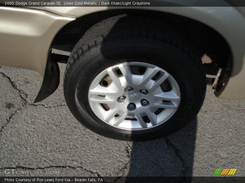 Linen Gold Metallic / Dark Khaki/Light Graystone 2005 Dodge Grand Caravan SE