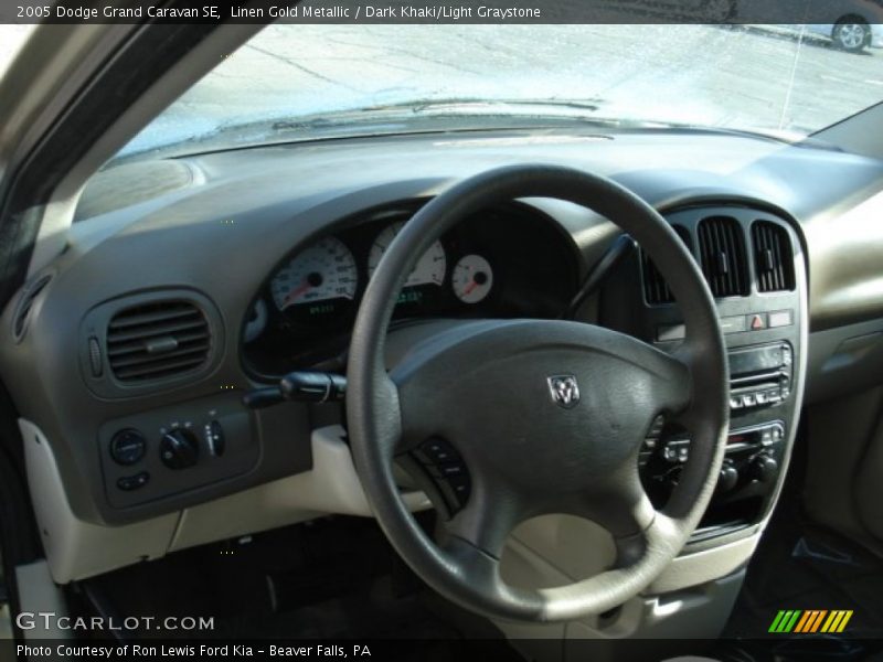 Linen Gold Metallic / Dark Khaki/Light Graystone 2005 Dodge Grand Caravan SE