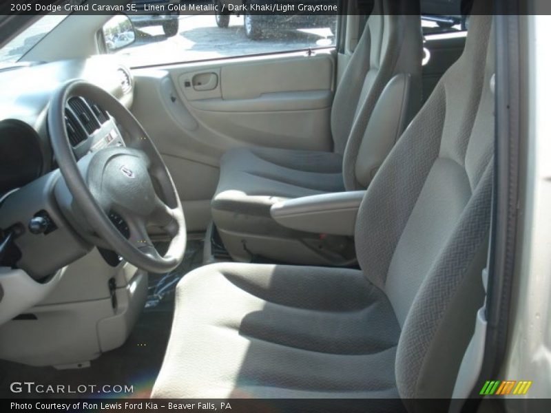 Linen Gold Metallic / Dark Khaki/Light Graystone 2005 Dodge Grand Caravan SE