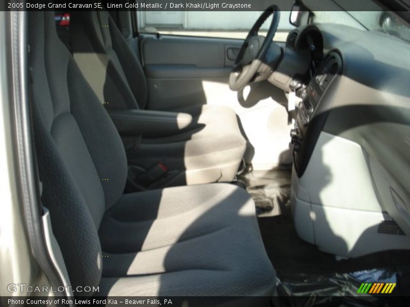 Linen Gold Metallic / Dark Khaki/Light Graystone 2005 Dodge Grand Caravan SE