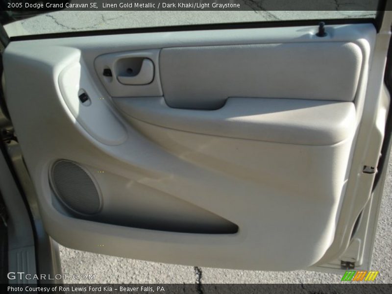 Linen Gold Metallic / Dark Khaki/Light Graystone 2005 Dodge Grand Caravan SE