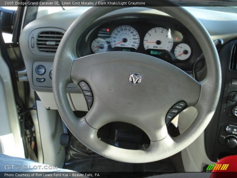 Linen Gold Metallic / Dark Khaki/Light Graystone 2005 Dodge Grand Caravan SE
