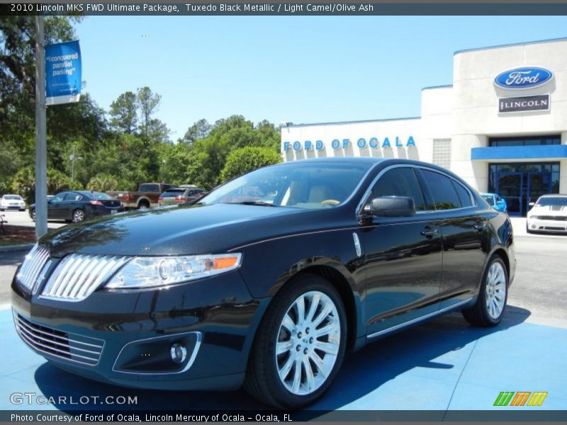 Tuxedo Black Metallic / Light Camel/Olive Ash 2010 Lincoln MKS FWD Ultimate Package