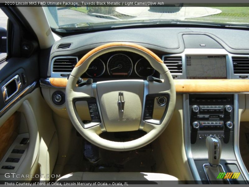 Tuxedo Black Metallic / Light Camel/Olive Ash 2010 Lincoln MKS FWD Ultimate Package