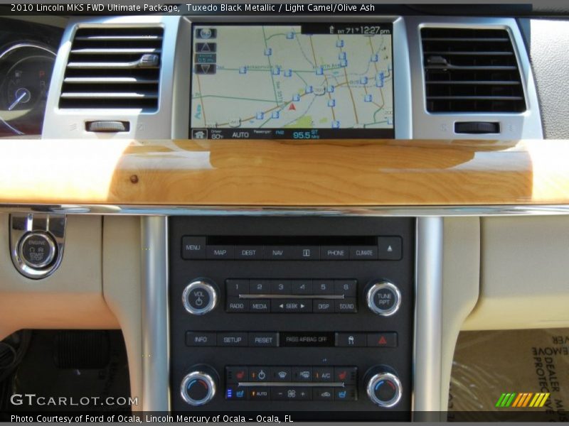 Tuxedo Black Metallic / Light Camel/Olive Ash 2010 Lincoln MKS FWD Ultimate Package