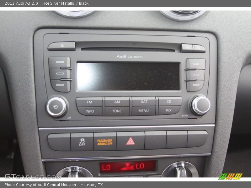 Ice Silver Metallic / Black 2012 Audi A3 2.0T