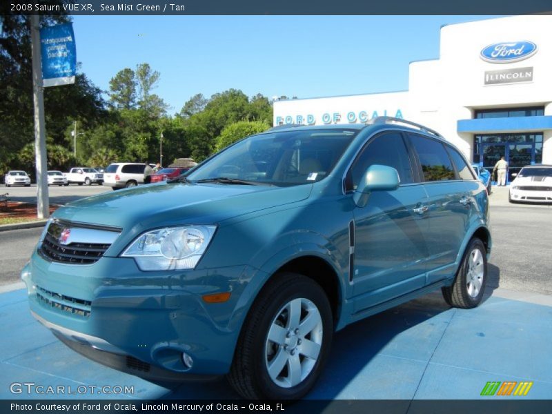 Sea Mist Green / Tan 2008 Saturn VUE XR