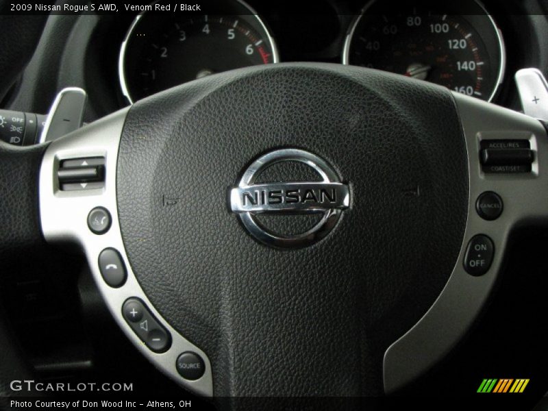 Venom Red / Black 2009 Nissan Rogue S AWD