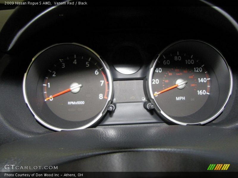 Venom Red / Black 2009 Nissan Rogue S AWD