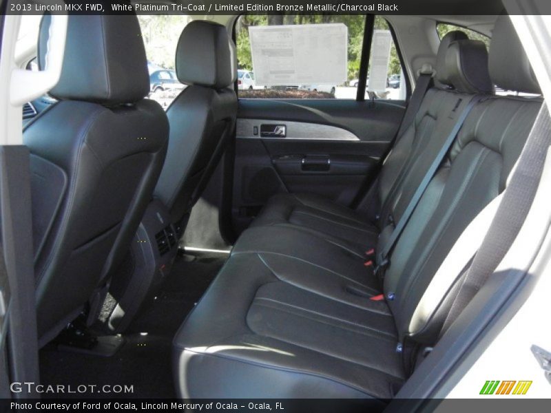 White Platinum Tri-Coat / Limited Edition Bronze Metallic/Charcoal Black 2013 Lincoln MKX FWD