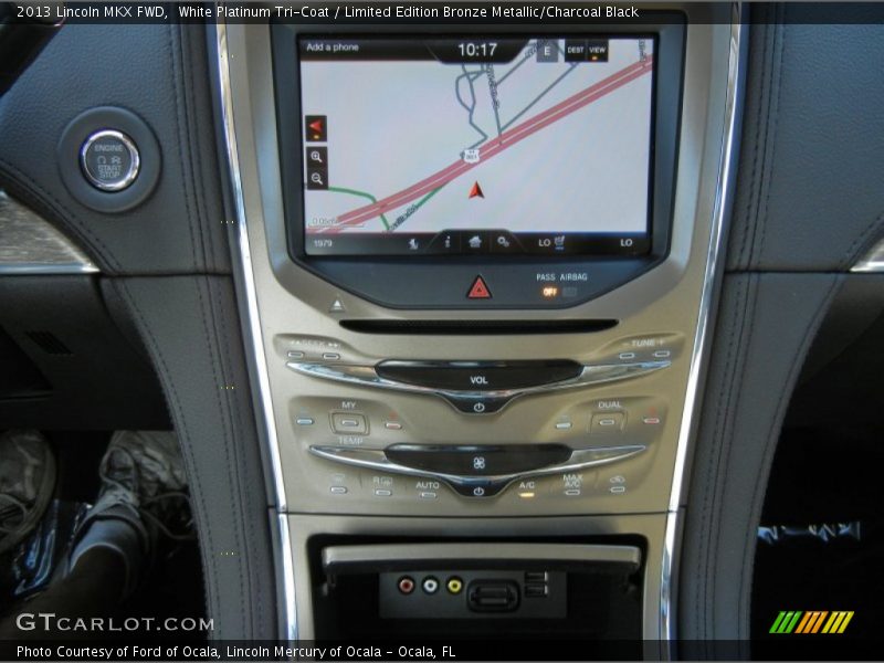 White Platinum Tri-Coat / Limited Edition Bronze Metallic/Charcoal Black 2013 Lincoln MKX FWD