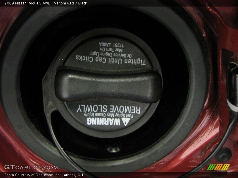 Venom Red / Black 2009 Nissan Rogue S AWD