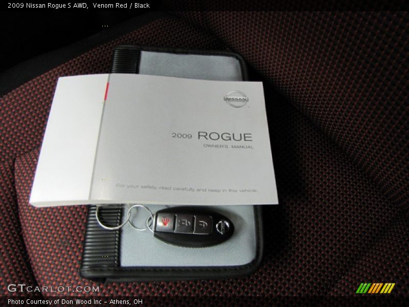 Venom Red / Black 2009 Nissan Rogue S AWD