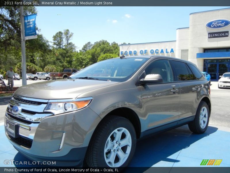 Mineral Gray Metallic / Medium Light Stone 2013 Ford Edge SEL