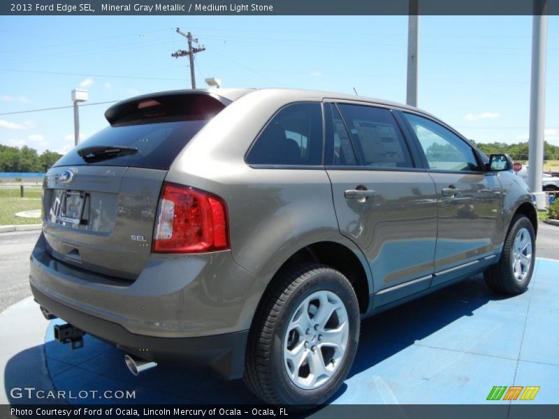 Mineral Gray Metallic / Medium Light Stone 2013 Ford Edge SEL