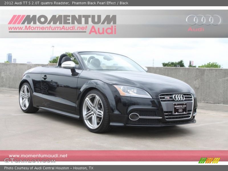 Phantom Black Pearl Effect / Black 2012 Audi TT S 2.0T quattro Roadster