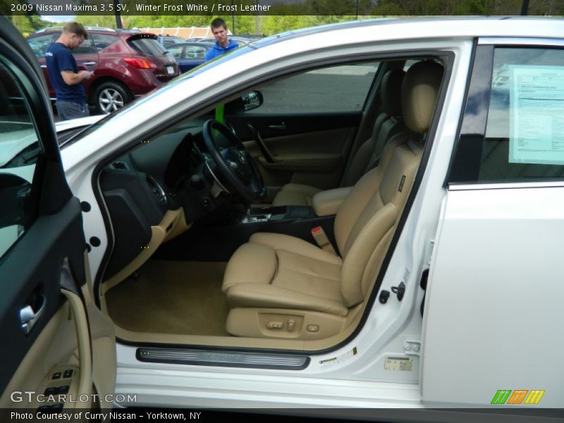 Winter Frost White / Frost Leather 2009 Nissan Maxima 3.5 SV