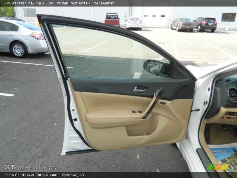 Winter Frost White / Frost Leather 2009 Nissan Maxima 3.5 SV