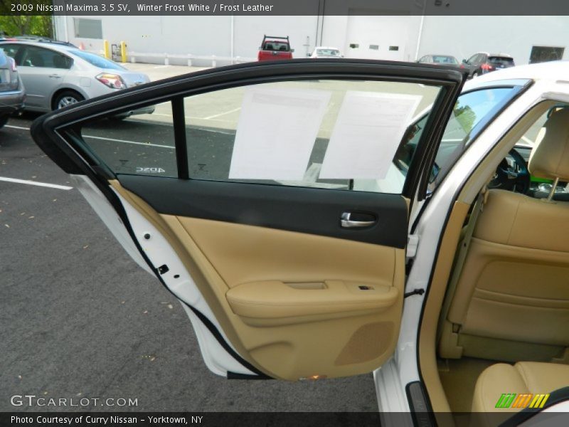 Winter Frost White / Frost Leather 2009 Nissan Maxima 3.5 SV