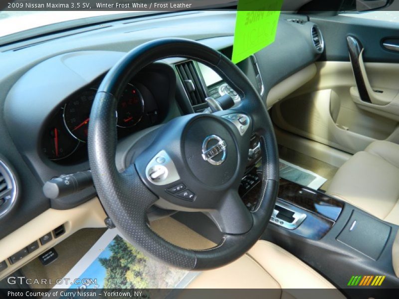 Winter Frost White / Frost Leather 2009 Nissan Maxima 3.5 SV