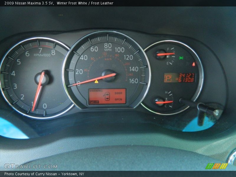 Winter Frost White / Frost Leather 2009 Nissan Maxima 3.5 SV