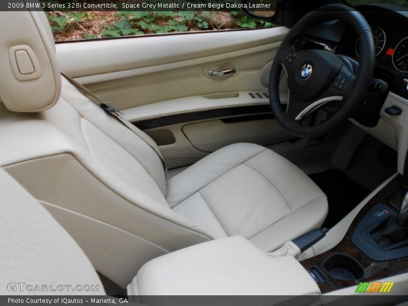 Space Grey Metallic / Cream Beige Dakota Leather 2009 BMW 3 Series 328i Convertible