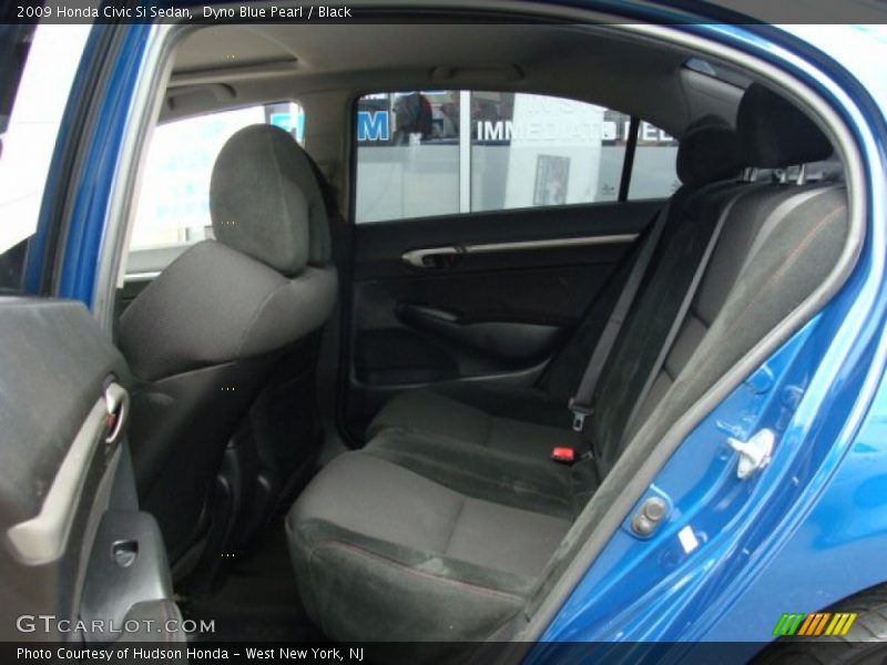 Dyno Blue Pearl / Black 2009 Honda Civic Si Sedan