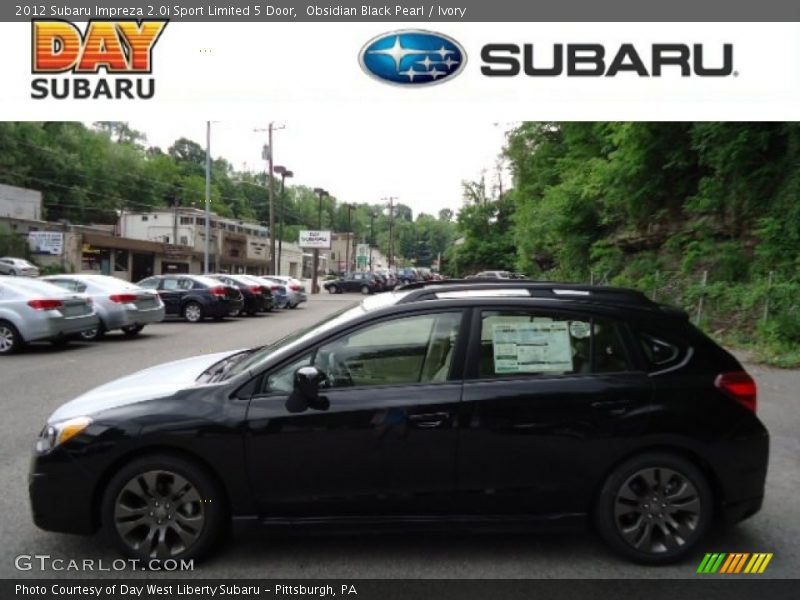 Obsidian Black Pearl / Ivory 2012 Subaru Impreza 2.0i Sport Limited 5 Door