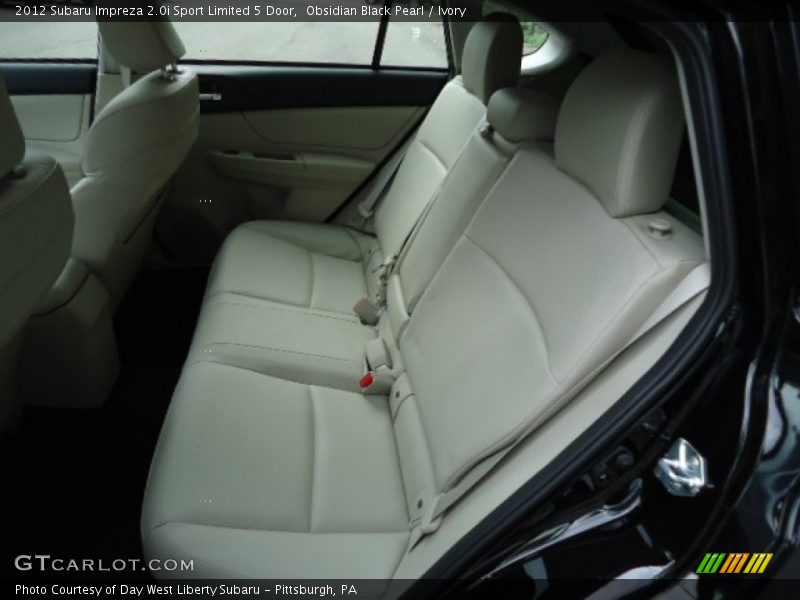 Rear Seat of 2012 Impreza 2.0i Sport Limited 5 Door