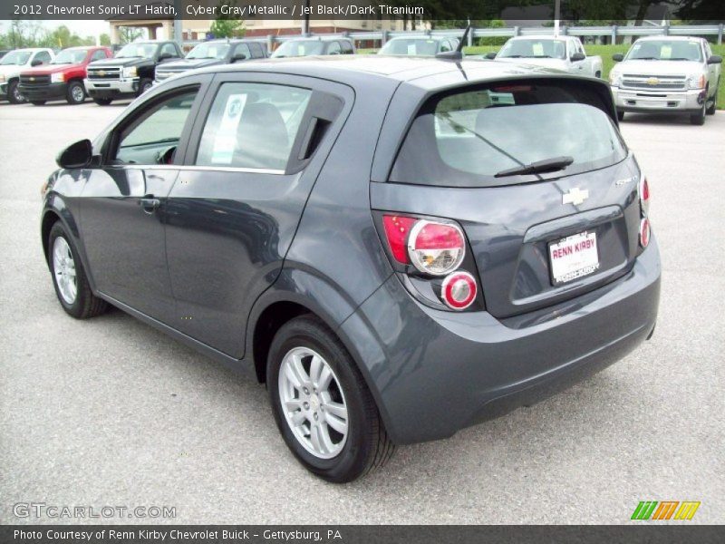 Cyber Gray Metallic / Jet Black/Dark Titanium 2012 Chevrolet Sonic LT Hatch