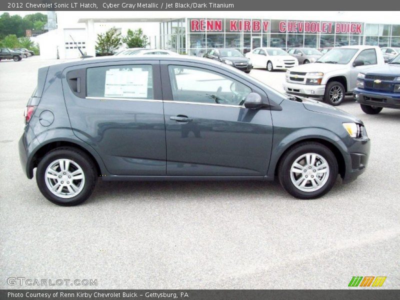 Cyber Gray Metallic / Jet Black/Dark Titanium 2012 Chevrolet Sonic LT Hatch