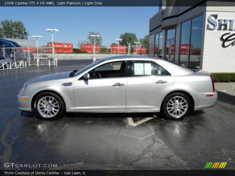 Light Platinum / Light Gray 2008 Cadillac STS 4 V8 AWD