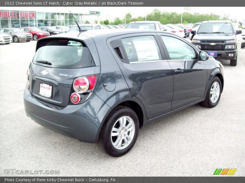 Cyber Gray Metallic / Jet Black/Dark Titanium 2012 Chevrolet Sonic LT Hatch