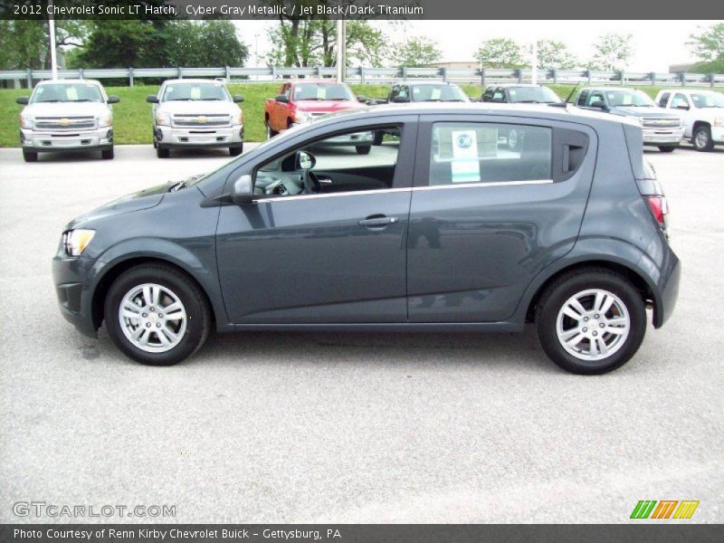 Cyber Gray Metallic / Jet Black/Dark Titanium 2012 Chevrolet Sonic LT Hatch