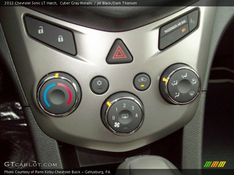 Cyber Gray Metallic / Jet Black/Dark Titanium 2012 Chevrolet Sonic LT Hatch