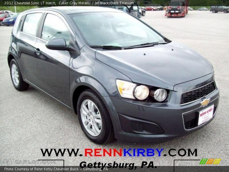 Cyber Gray Metallic / Jet Black/Dark Titanium 2012 Chevrolet Sonic LT Hatch
