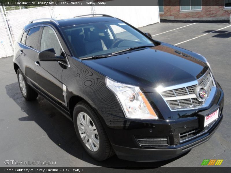 Black Raven / Ebony/Ebony 2012 Cadillac SRX Luxury AWD