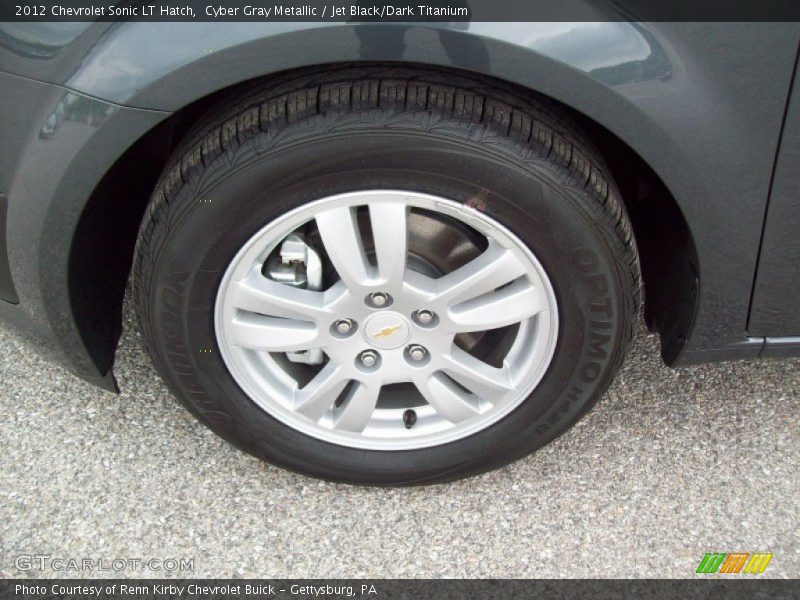 Cyber Gray Metallic / Jet Black/Dark Titanium 2012 Chevrolet Sonic LT Hatch