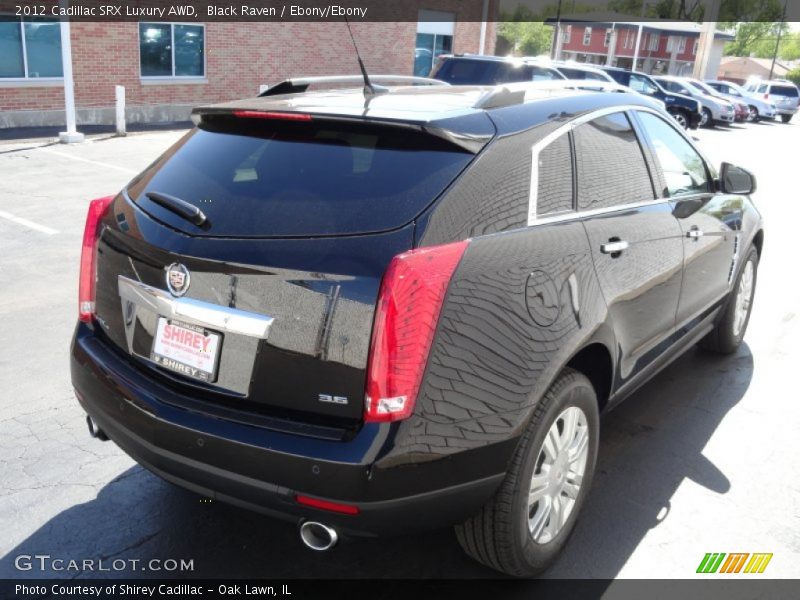 Black Raven / Ebony/Ebony 2012 Cadillac SRX Luxury AWD