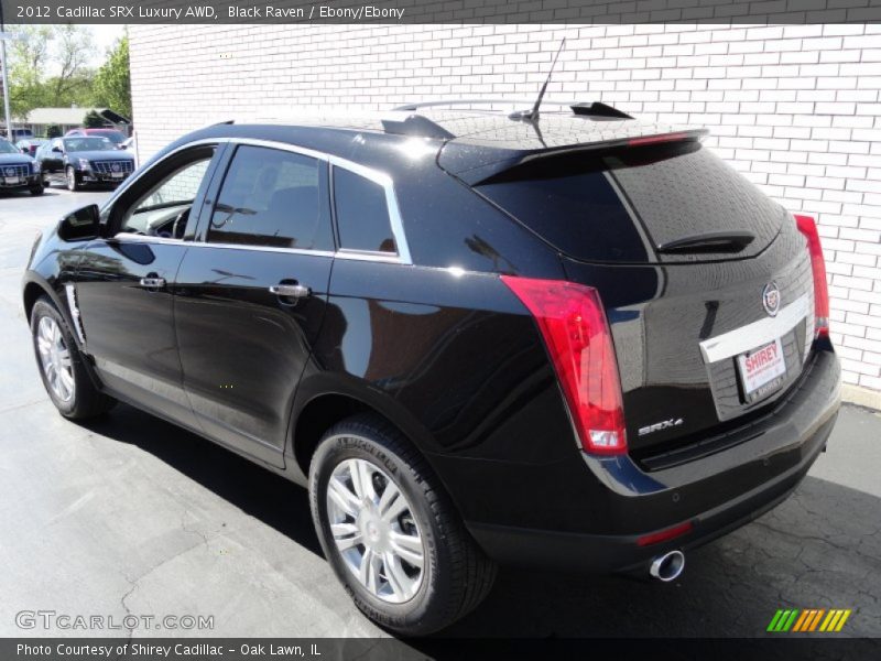 Black Raven / Ebony/Ebony 2012 Cadillac SRX Luxury AWD