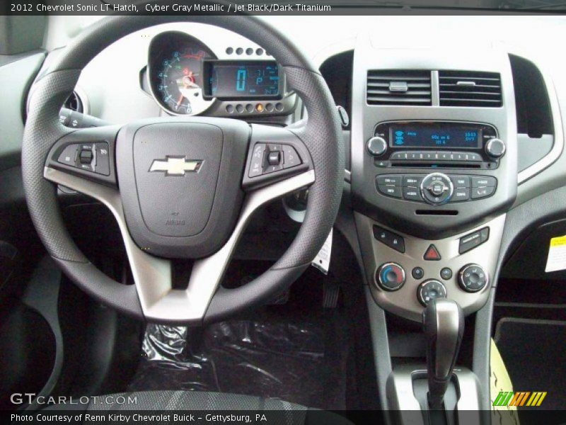 Cyber Gray Metallic / Jet Black/Dark Titanium 2012 Chevrolet Sonic LT Hatch