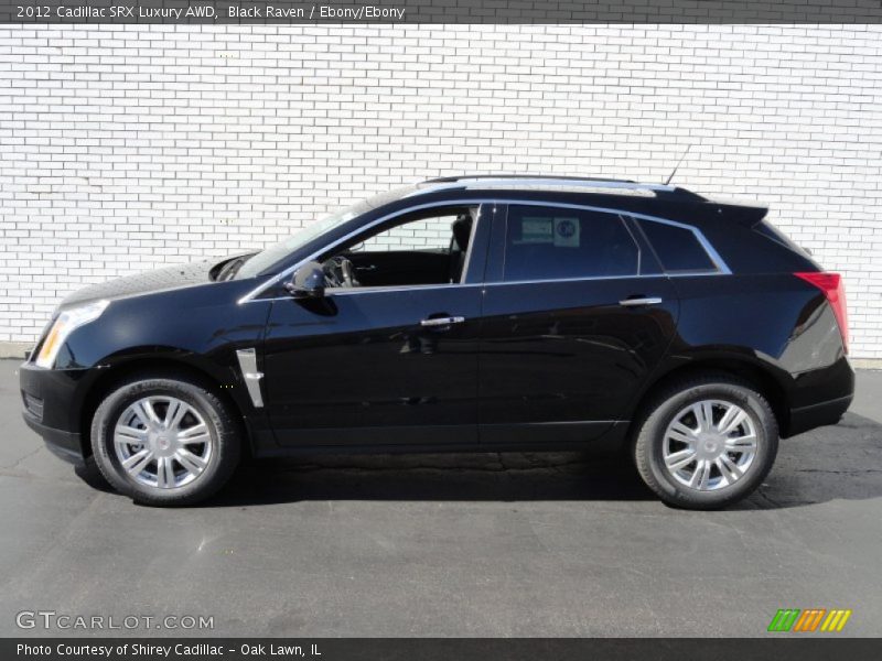 Black Raven / Ebony/Ebony 2012 Cadillac SRX Luxury AWD