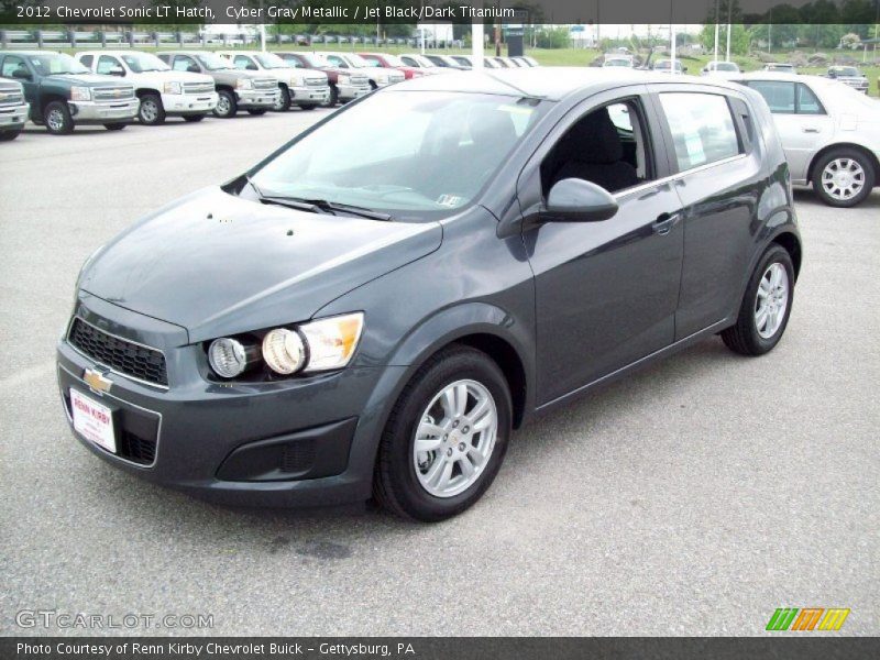 Cyber Gray Metallic / Jet Black/Dark Titanium 2012 Chevrolet Sonic LT Hatch