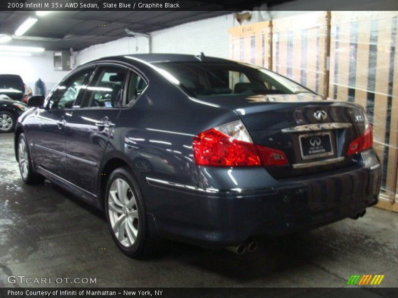 Slate Blue / Graphite Black 2009 Infiniti M 35x AWD Sedan